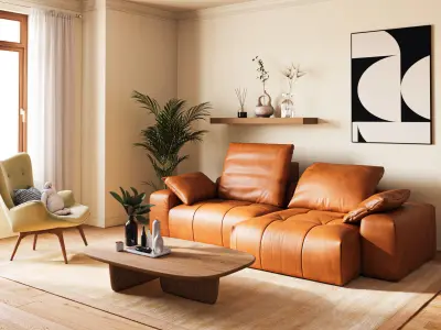 Cozy Living Room Interior Design 3D Model 3D model