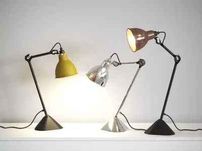 Lampe Gras No 205 Table 3D model