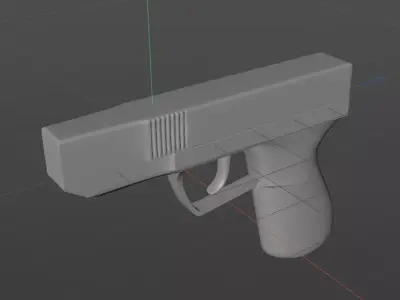 pistol 3D model 4