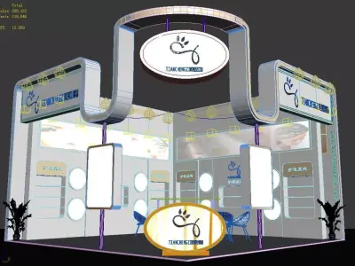 Exhibition - Area - 6X6-3DMAX2010-02 3D model