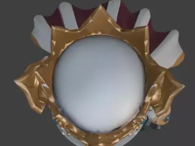 Aesthetic Royal Alien King 3D Model Low-poly 3D model purchase