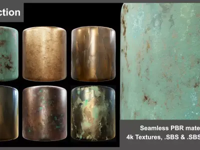 Bronze Metal Substance Material Collection  Texture