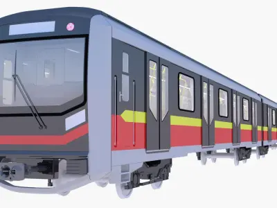 Warsaw public transport bundle 3D Model Pack
