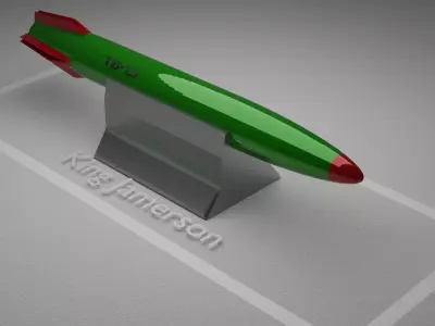 Mediocre Missile Free 3D model