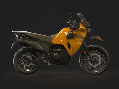 Base model Kawasaki KLR 650 2023  3D model