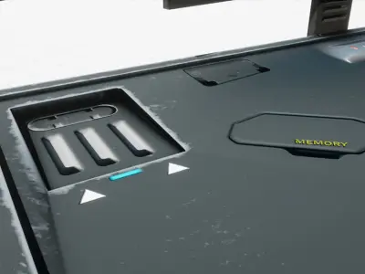 SCI FI WorkStation Low-poly 3D model