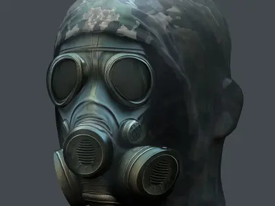 Helmet 3d model military combat Military Low-poly Low-poly 3D model 48