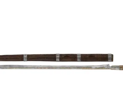 5 North African Swords Collection Low-poly 3D model