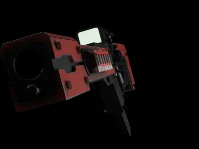 escopeta Low-poly 3D model