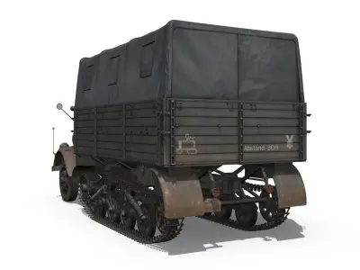 Opel Blitz Maultier - Half-Truck Cargo truck - 17 PzDiv 3D model