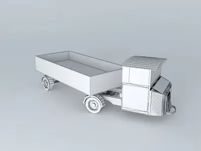Eco Rail Scammell No 2 Dummy! Old Steam Days Free 3D model