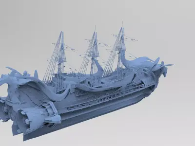 Eagle Fang Master Kings Airship 4 base 3D model
