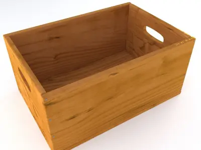 Wooden Box Collection 3D model