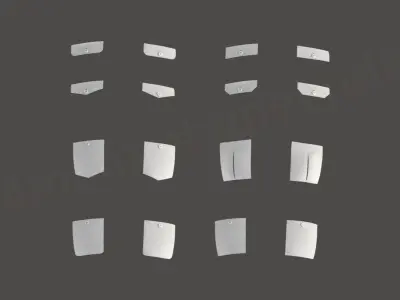Part 6 - 3D Shirt Puzzle Configurator - POCKETS 3D model