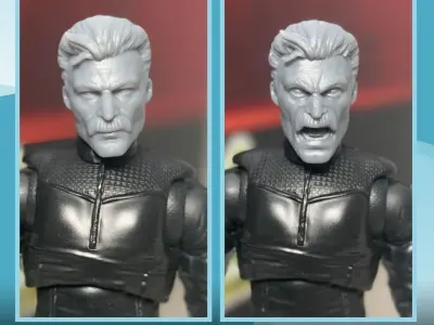 Omniman Fan Art Head 3D printable File 3D print model