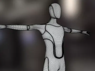 T Pose Tesla BOT 3D model