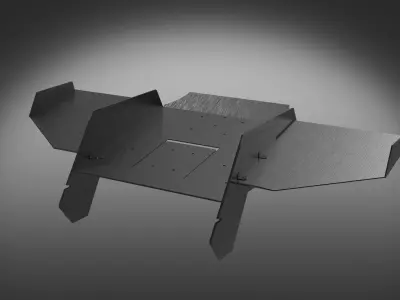 spoiler car vehicle  3D model