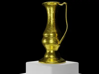 brass vase 3D model purchase