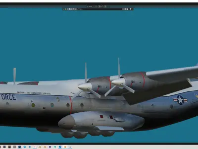 C-133 transport Free 3D model
