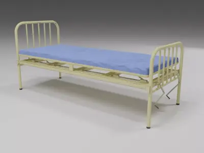 Hospital Bed - Low Poly Low-poly 3D model