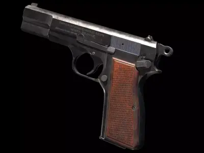 Pistol 3D model 13