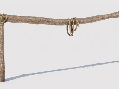 Hitching post 3D model
