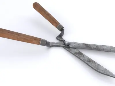 Garden Shears Low-poly 3D model