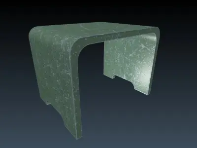 Table chair Free low-poly 3D model