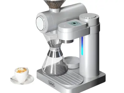 Gevi Smart Pour-over Coffee Machine 2 color versions 3D model
