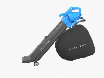 Leaf Blower and Vacuum Low-poly 3D model