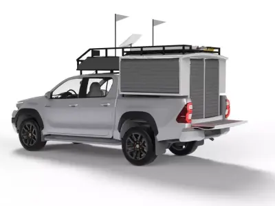Mobile Emergency Assistance Module Pickup Truck 3D Vehicle  3D model