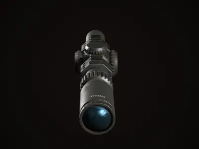 Sniper Scope Low-poly 3D model purchase