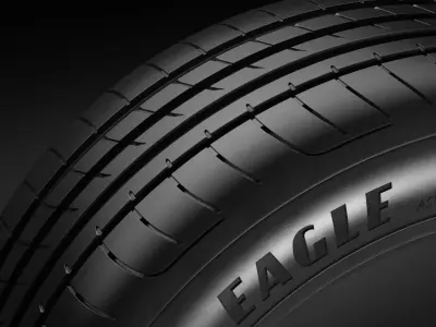 Tire R17 - Goodyear Eagle F1 Asymmetric 3 3D model