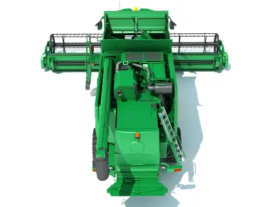 Tracked Combine Harvester 3D model