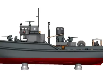 Ton Class Minesweeper 1m RC Ready 3D print model