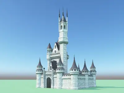 Medieval castle 3D model shop