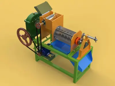 SQUEEZER COCONUT MILK CREAM EXTRACTOR PRESS JUICER SHREDDER 3D model