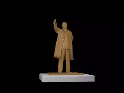 Kim Il Sung Statue aka Mansudae Grand Monument 3D model