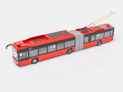 Skoda 27 Tr Solaris trolley bus 3D model