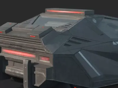 Future Sci-Fi Car 3D model