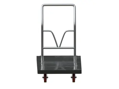 Black Cart Low-poly 3D model