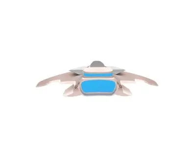 Spaceship for fight 3D model