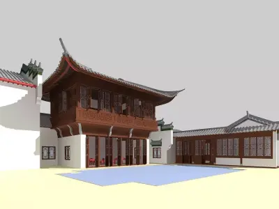 Chinese Style Architecture 3D model 56