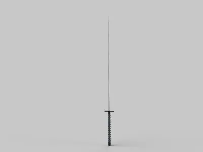 Sword samurai Low-poly 3D model order