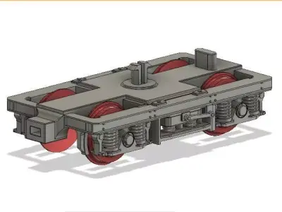 OO MK2 and MK2A Coach Bogie with NEM Socket to fit Hornby Coach 3D print model