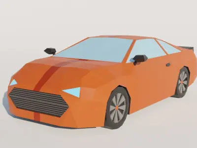 Low poly cars pack Free low-poly 3D model
