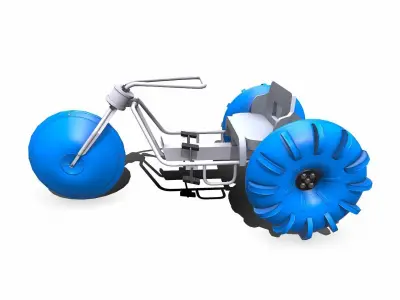 Water Trike Low-poly PBR Low-poly 3D model