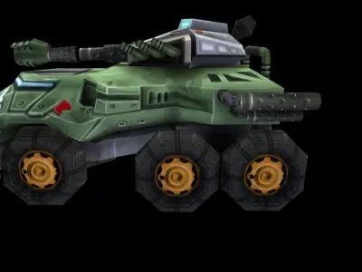 Tank Boss AT Low-poly 3D model