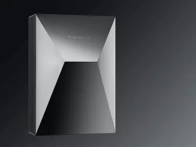Cyberpunk - 3D Model of Tesla Charging Box  3D model