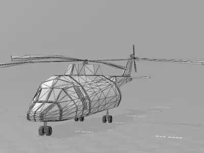cargo helicopter 3D model